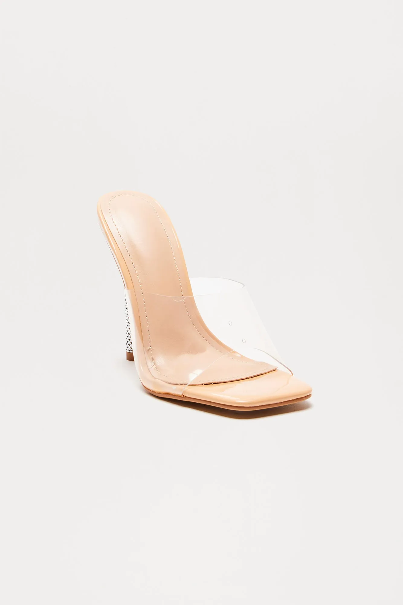 Aleeya Clear Heels - Nude