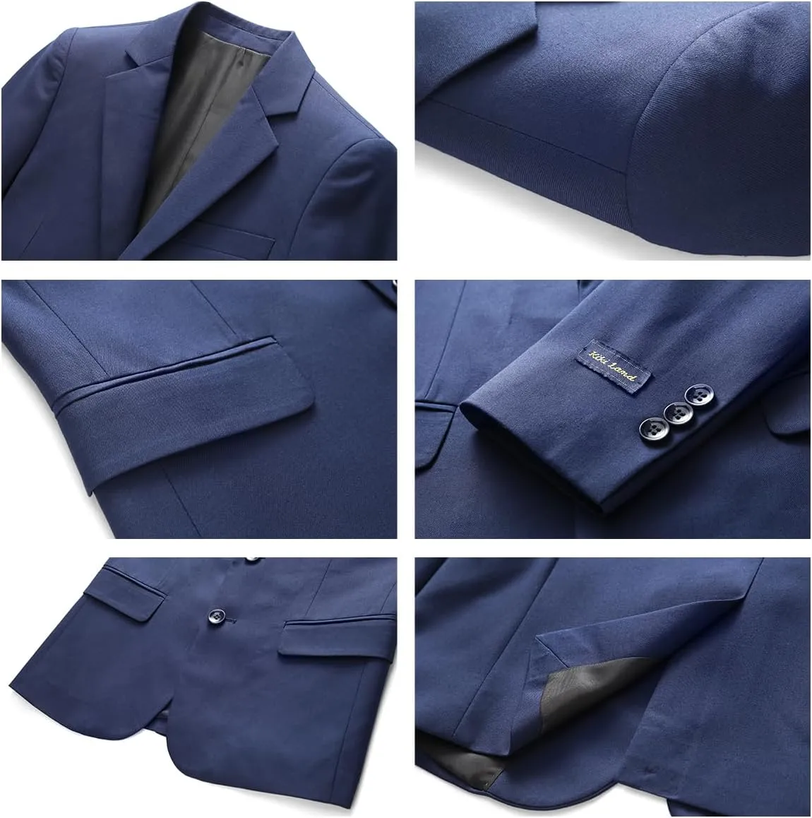 Boys Slim Fit Suit Tuxedo Jacket for Boys Blazer and Pants 2 Piece Suits Set for Kids