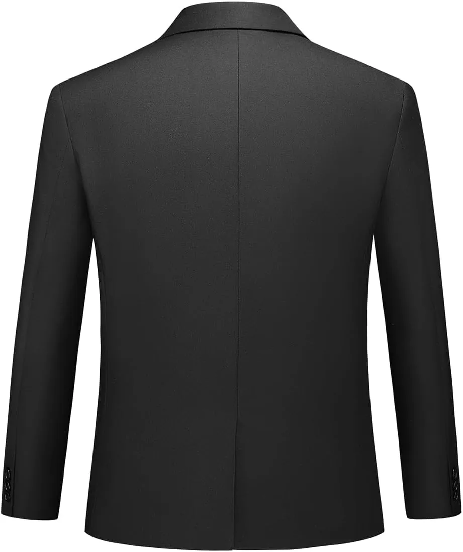 Boys Slim Fit Suit Tuxedo Jacket for Boys Blazer and Pants 2 Piece Suits Set for Kids
