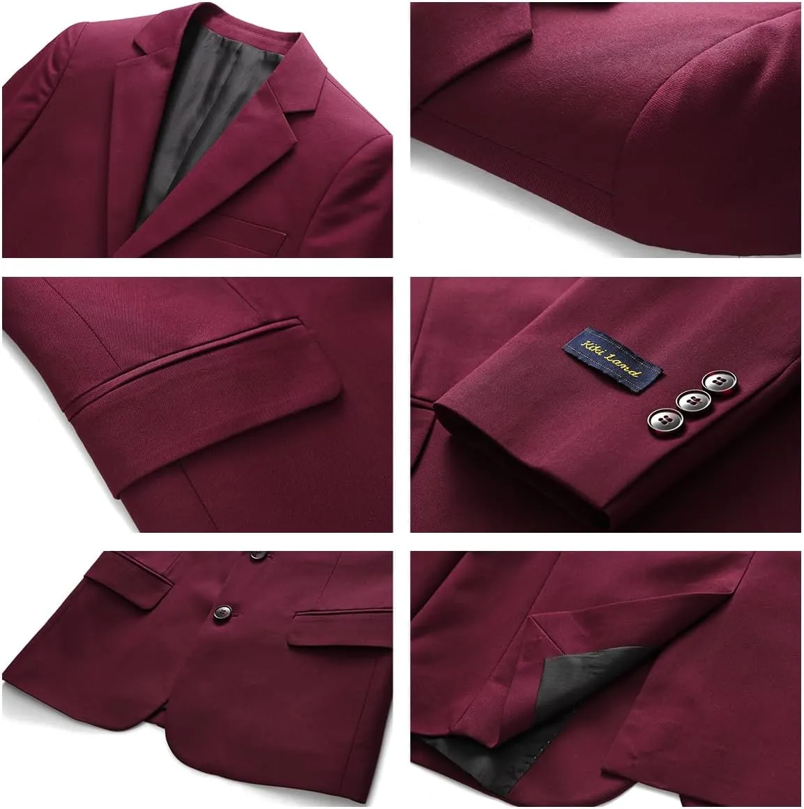 Boys Slim Fit Suit Tuxedo Jacket for Boys Blazer and Pants 2 Piece Suits Set for Kids