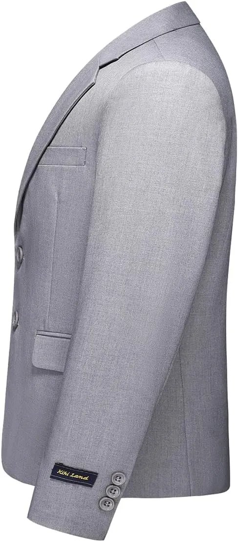 Boys Slim Fit Suit Tuxedo Jacket for Boys Blazer and Pants 2 Piece Suits Set for Kids