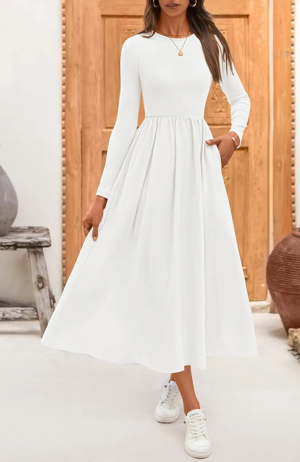BTFBM Casual Long Sleeve Dresses Spring Dresses 2025 Wedding Guest Dress Midi Dress Flowy Bohemian Long Dress