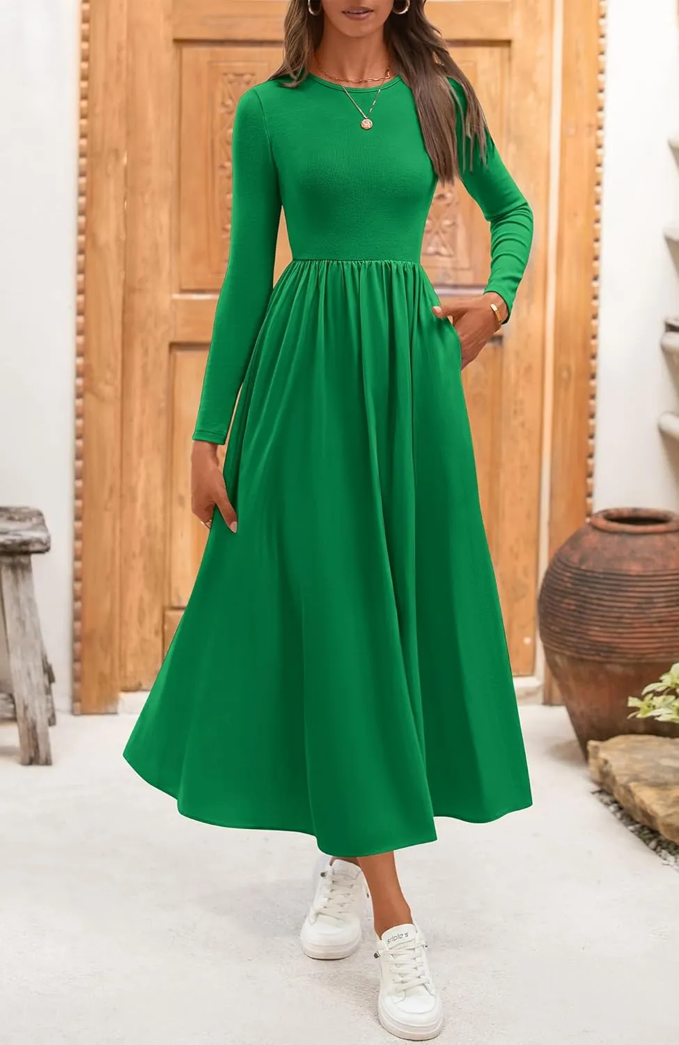 BTFBM Casual Long Sleeve Dresses Spring Dresses 2025 Wedding Guest Dress Midi Dress Flowy Bohemian Long Dress