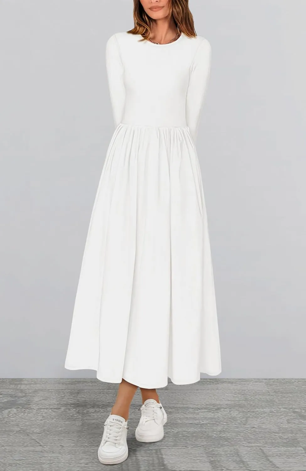 BTFBM Casual Long Sleeve Dresses Spring Dresses 2025 Wedding Guest Dress Midi Dress Flowy Bohemian Long Dress