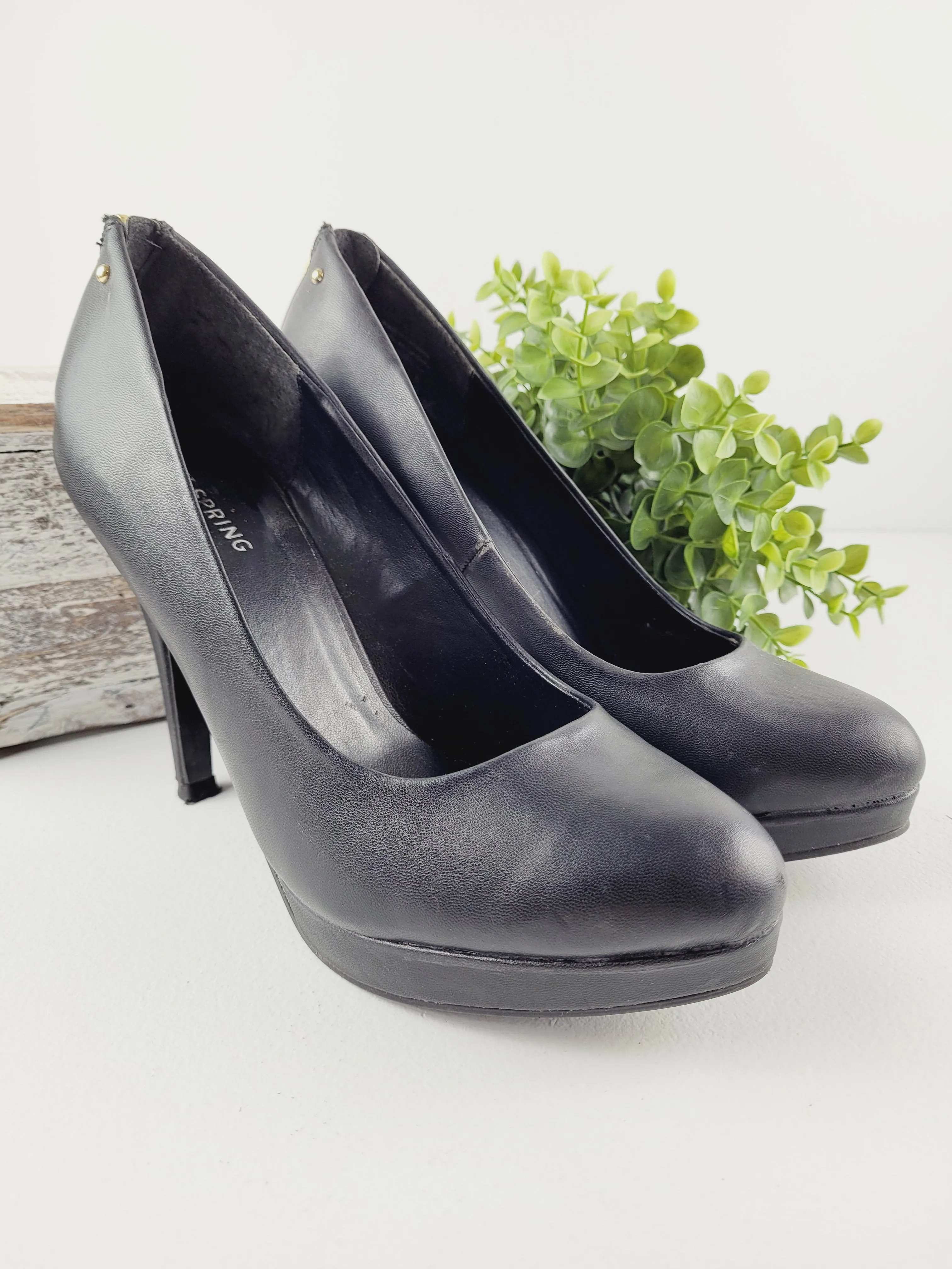 CALL IT SPRING BLACK HEELS LADIES SIZE 8.5 PRE-LOVED/EUC