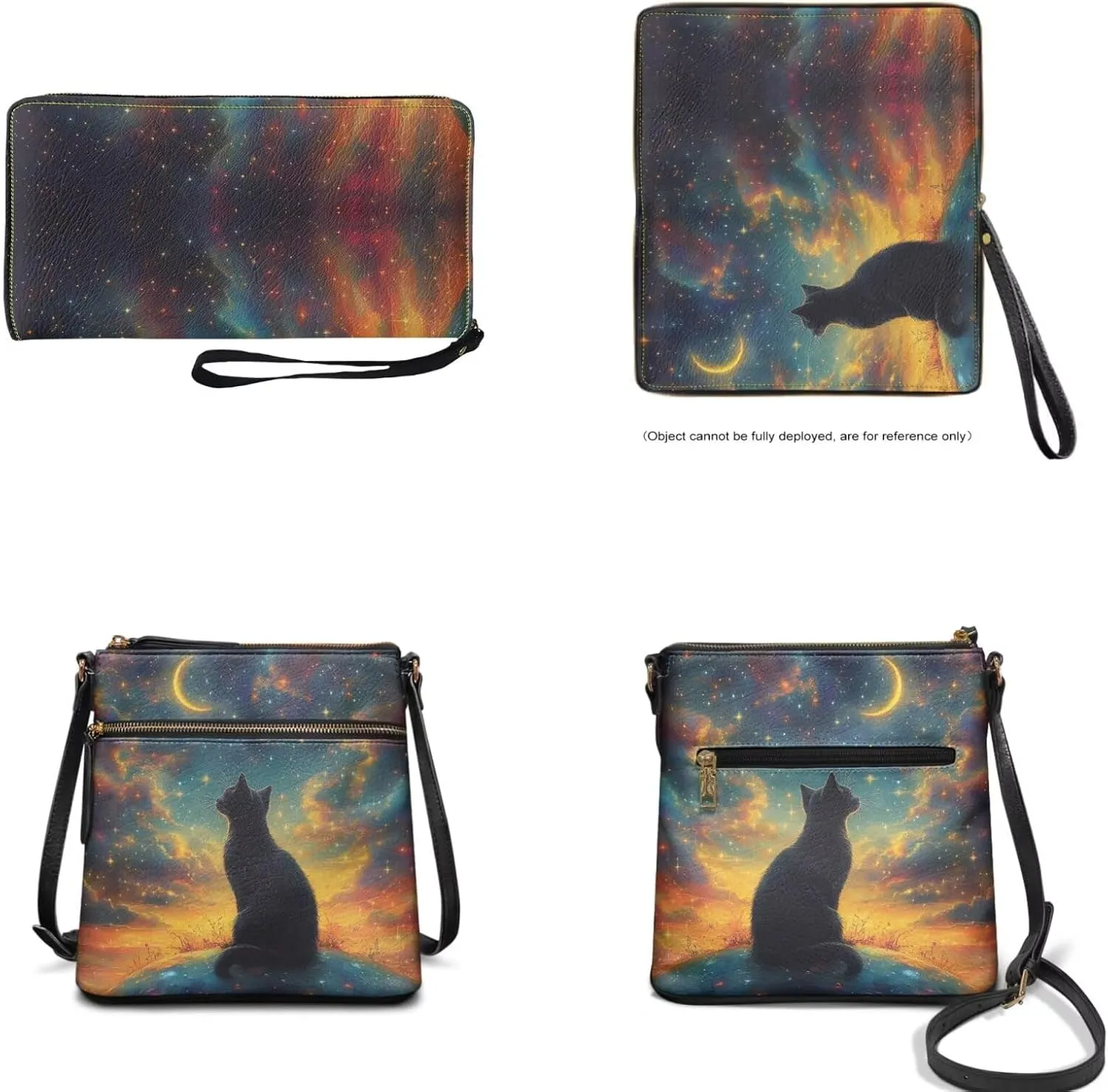 Crossbody Purses 2Pcs, Fashion Crossbody Messenger Bags with a Small Wallet Portable Easy to Carry for Work Travel