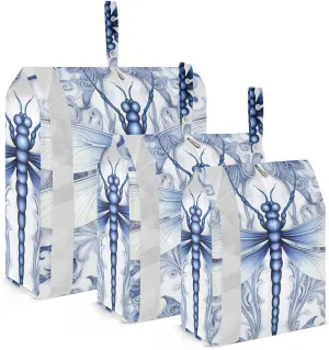 Dragonfly Packing Cubes Set of 3, Lightweight Travel Luggage Organizers Foldable Bags for Easy Packing and Organization
