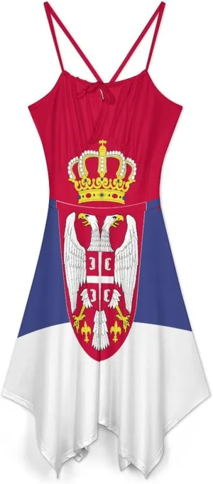 Dresses for Women Sealand,Principality of Flag Camisole Dress Casual Fashion Summer Dresses