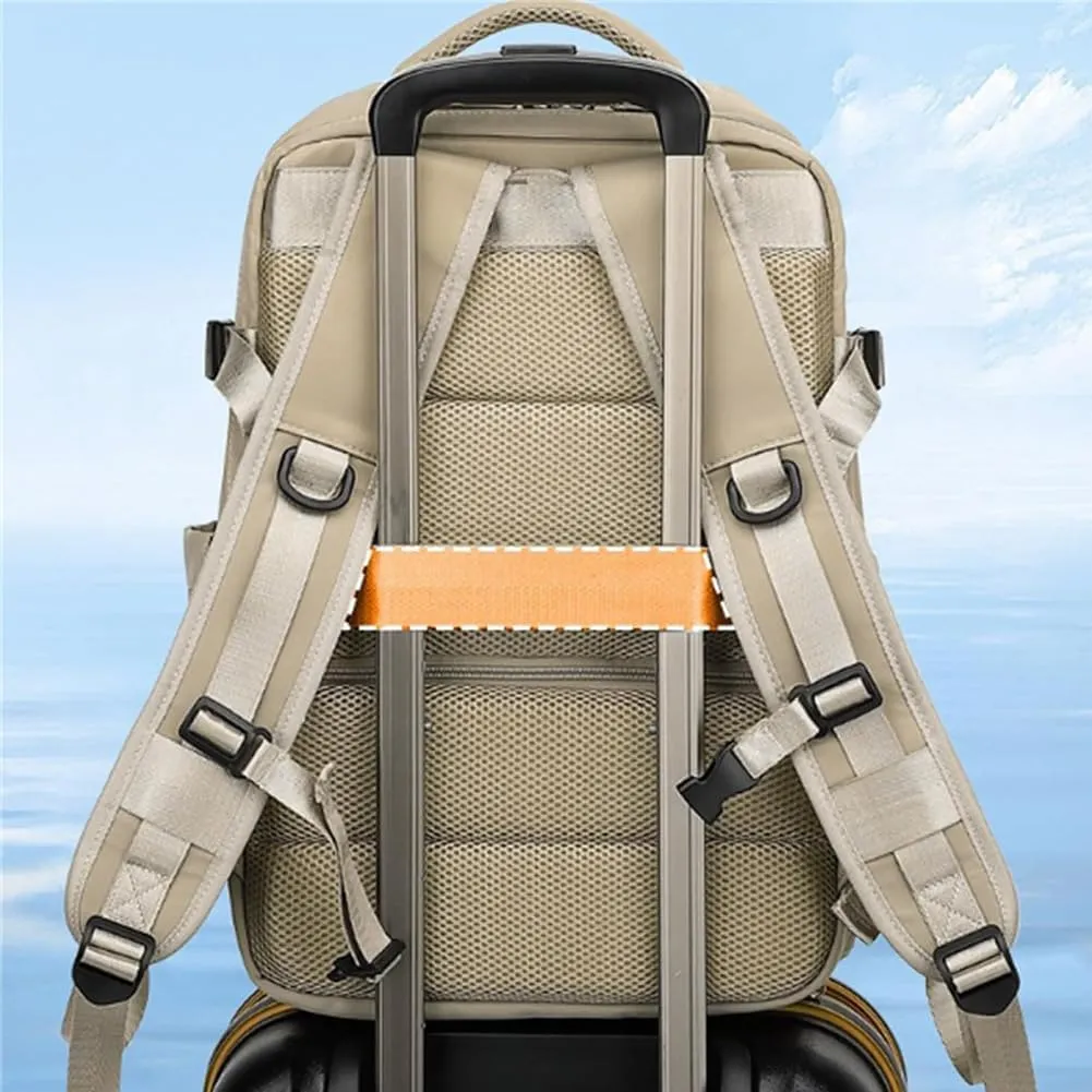 Easy Packer Travel Backpack, Easypacker Large Capacity Travel Backpack Vacuum, Waterproof with Shoe Compartment & USB Hole (dark blue)