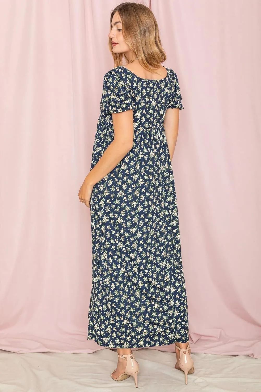 Eloges Womens Summer Tea-Length Maxi Dresses| S-3X | Floral Tropical Polka Dot