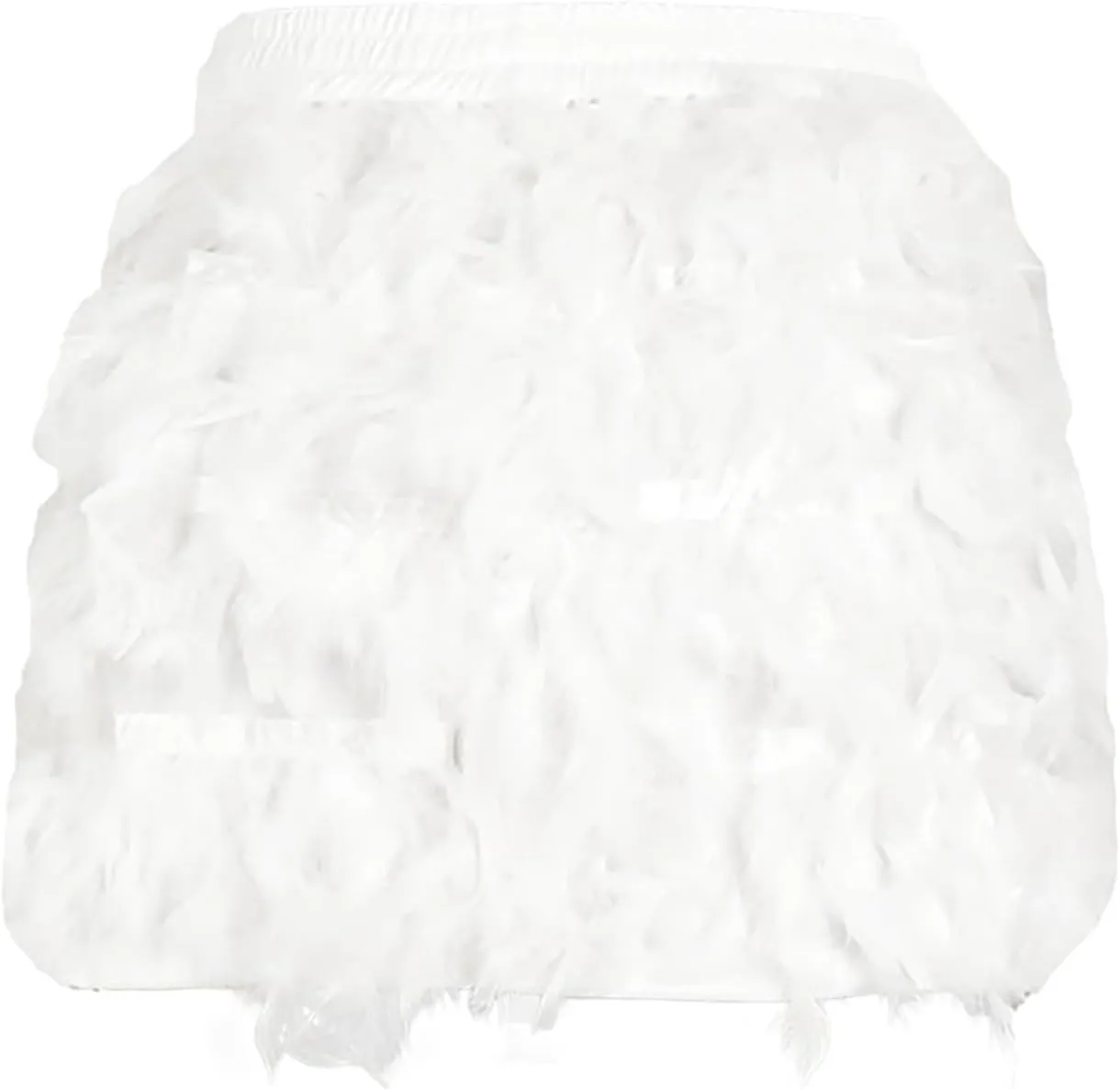 Fashion Women's Turkey Feather Short Half Skirt - 2024 Trendy European and American Style