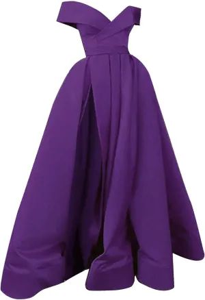 Floor Length Chiffon Ladies Cocktail Dress French Retro Summer Wedding Formal Gown with V Neck