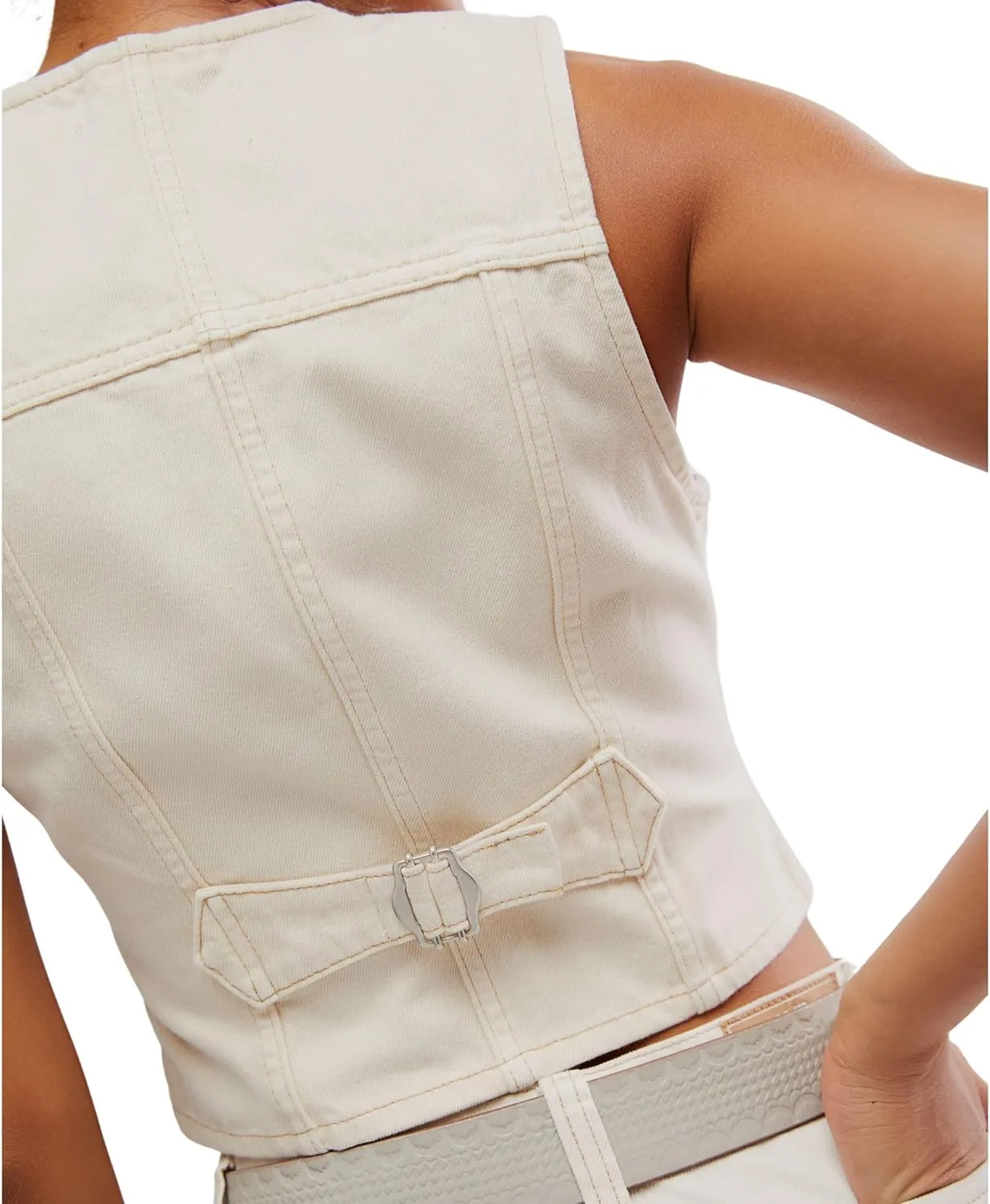 Free People Women's Tate Denim Vest