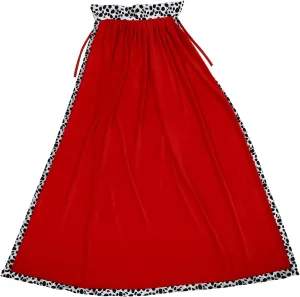 GALPADA King Robe Queen Cloak Cosplay Costume Cape Cosplay Costume Accessory for Halloween Masquerade Mardi Gras Party Performance Red 120CM
