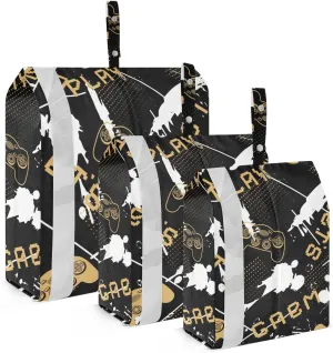 Gamepad Controller Packing Cubes Set of 3, Lightweight Travel Luggage Organizers Foldable Bags for Easy Packing and Organization