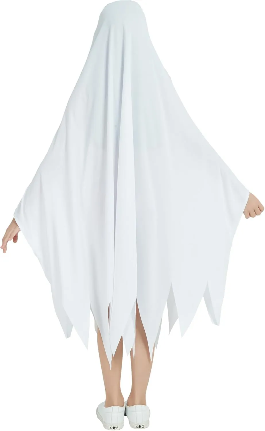 Halloween Ghost Costume for Kids Toddler White Boo Ghost Costumes Cloak Cape Outfit Cosplay for Spooky Trick or Treat