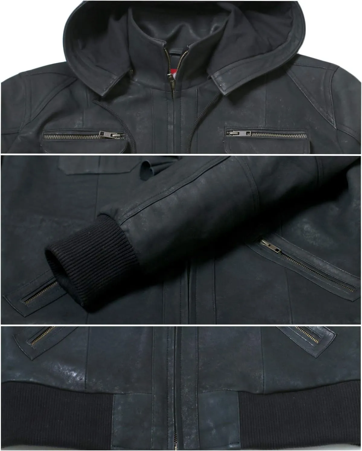 Laverapelle Men's Genuine Lambskin Leather Jacket (Black, Regal Jacket) - 1501270