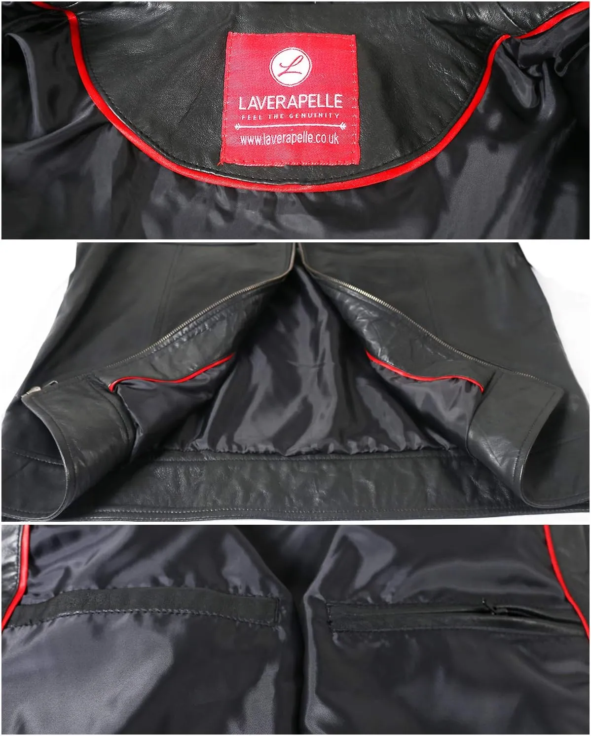 Laverapelle Men's Genuine Lambskin Leather Jacket (Black, Regal Jacket) - 1501270