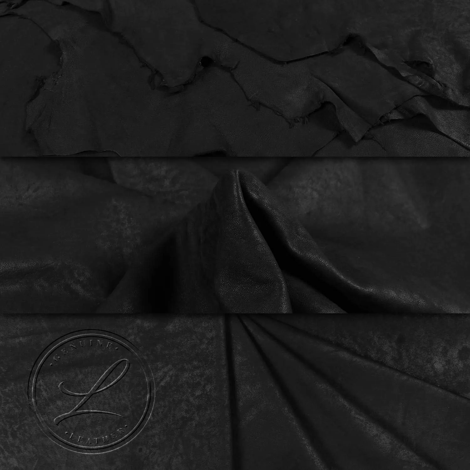 Laverapelle Men's Genuine Lambskin Leather Jacket (Black, Regal Jacket) - 1501270
