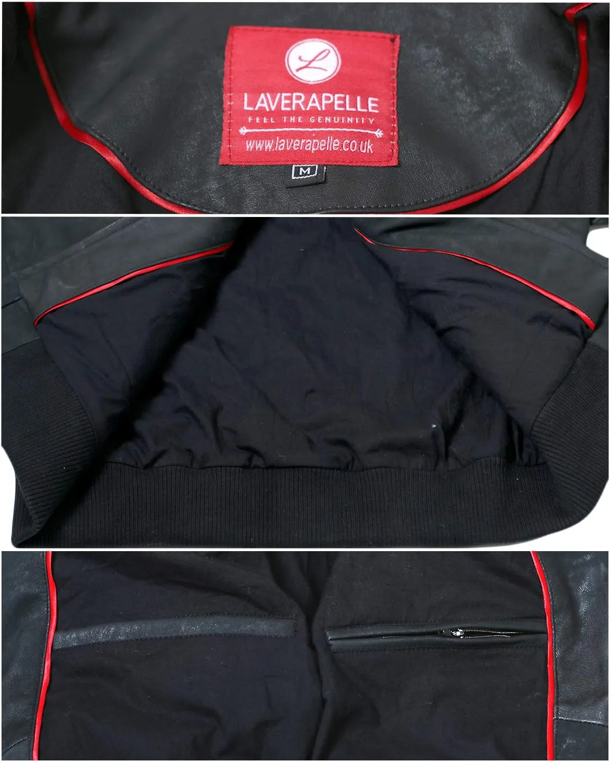 Laverapelle Men's Genuine Lambskin Leather Jacket (Black, Regal Jacket) - 1501270