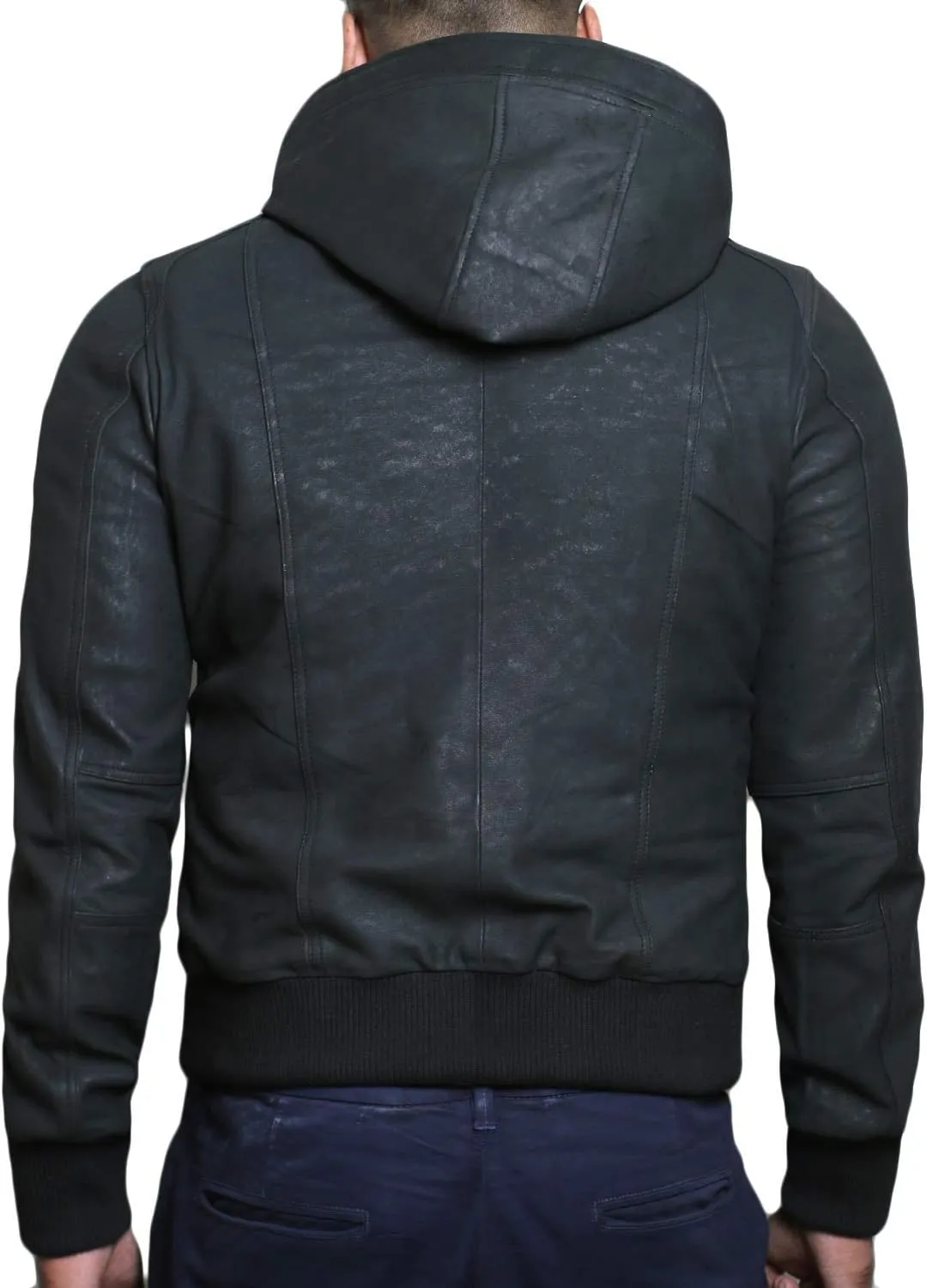 Laverapelle Men's Genuine Lambskin Leather Jacket (Black, Regal Jacket) - 1501270