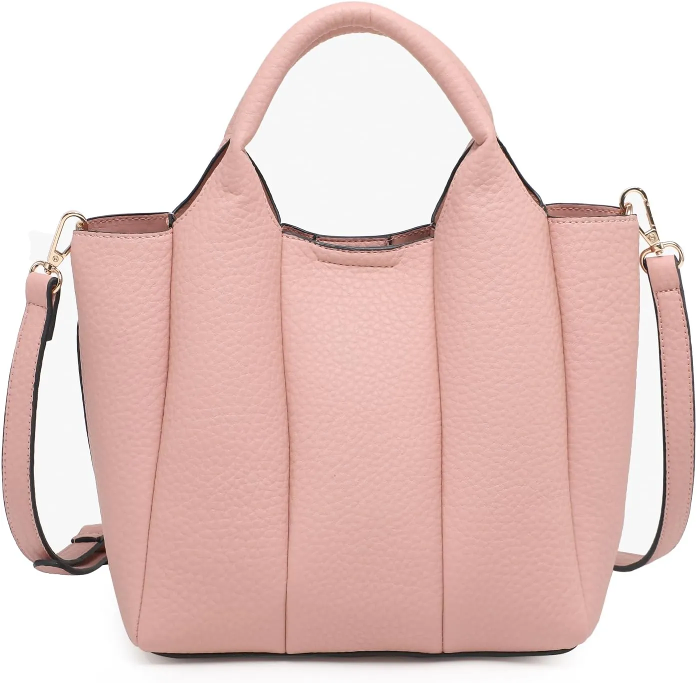 Maddox Pleated Handbags and Purses for Women Ladies Vegan Leather Top Handle Satchel Hobo Crossbody Shoulder Tote Bag