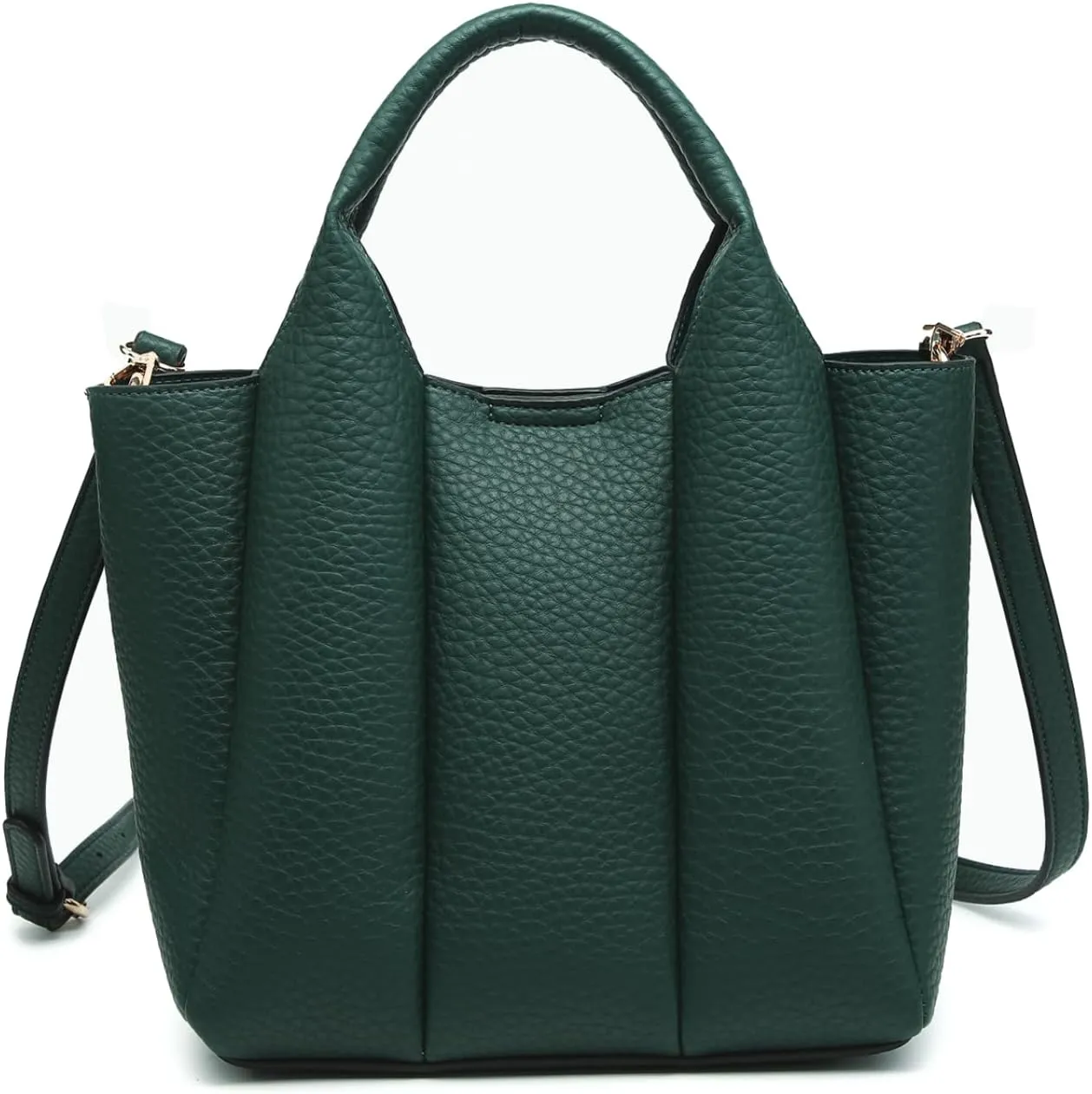 Maddox Pleated Handbags and Purses for Women Ladies Vegan Leather Top Handle Satchel Hobo Crossbody Shoulder Tote Bag
