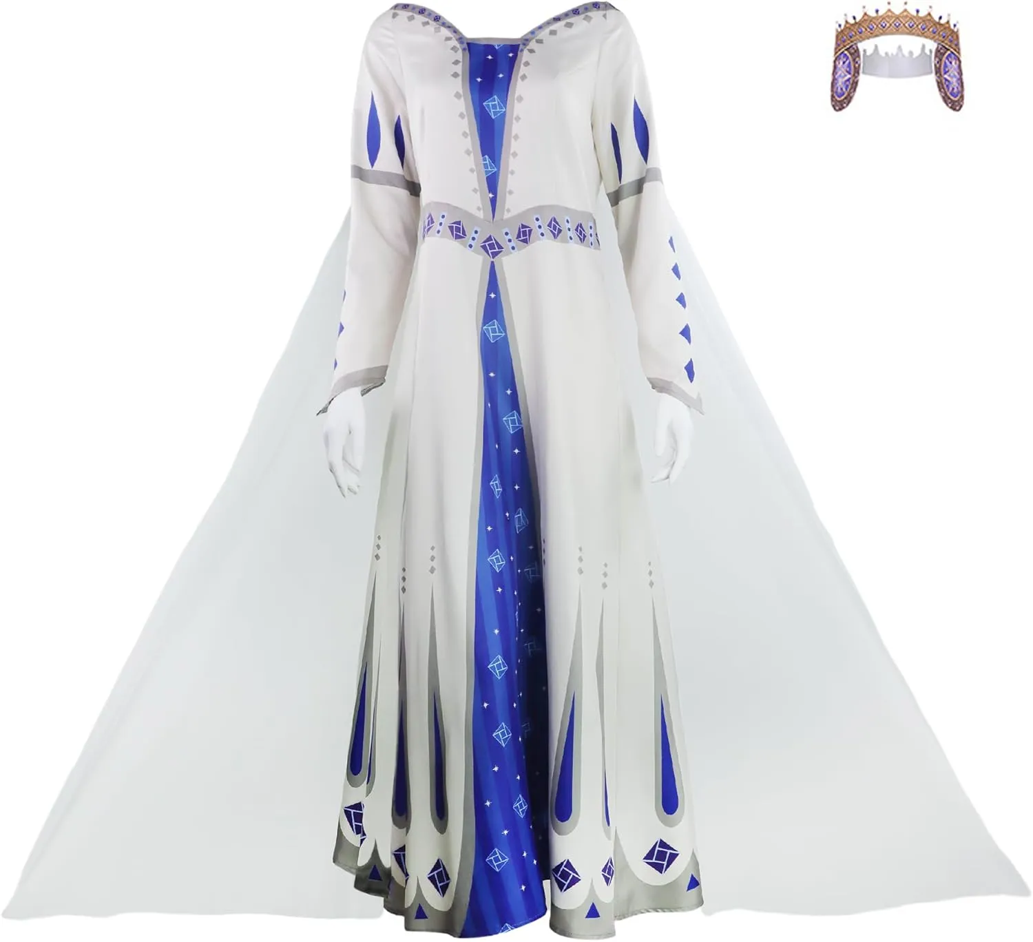 Magnifico Costume Wish Queen Amaya Cosplay Dress King Cloak Cape Halloween Party Carnival Outfits