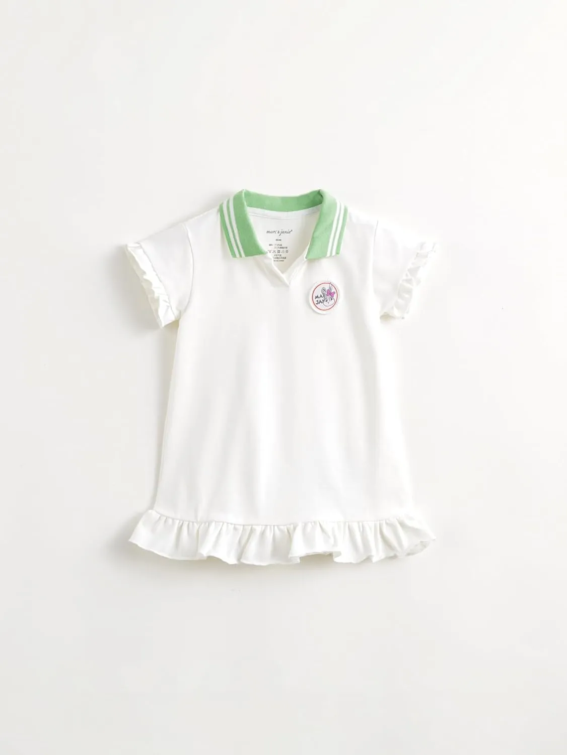 marc & janie Girls Tennis Dress Athletic Cooling Quick-Dry Short Sleeve V Neck Golf Dresses 550676