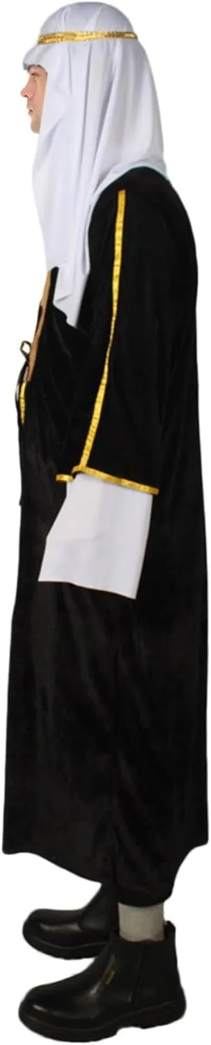Men's Historical Costume  Halloween Cosplay Robe, Outer Cloak and Headdress | Ideal Cosply Bundle Fits All
