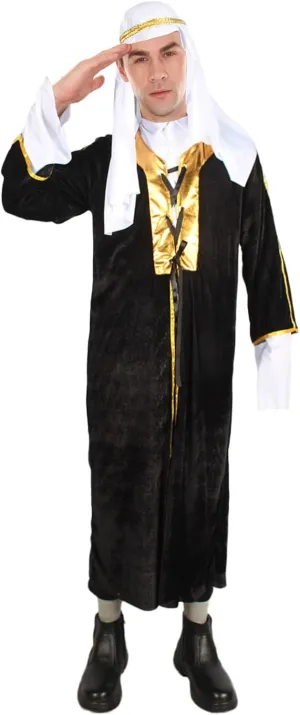 Men's Historical Costume  Halloween Cosplay Robe, Outer Cloak and Headdress | Ideal Cosply Bundle Fits All