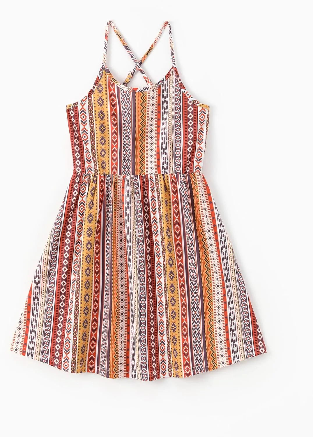PATPAT Girls Summer Beach Dress Boho Hawaiian Floral One Shoulder Sundress Pack of 2 Size 3-10 Years
