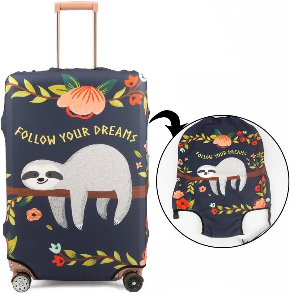Photo/Text Luggage Cover - Elastic Suitcase Protector, Multi-Size 18-32in Anti-Dust Travel Case Cover for Easy Identification