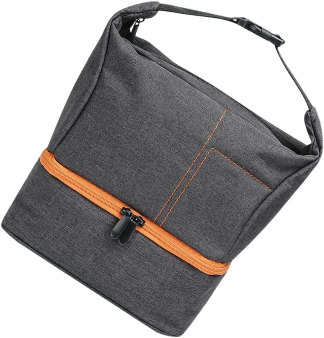 Portable Camera Bag with Dual Compartment Design Shockproof Pouch for Photography Easy to Shoulder Handheld Durable Material