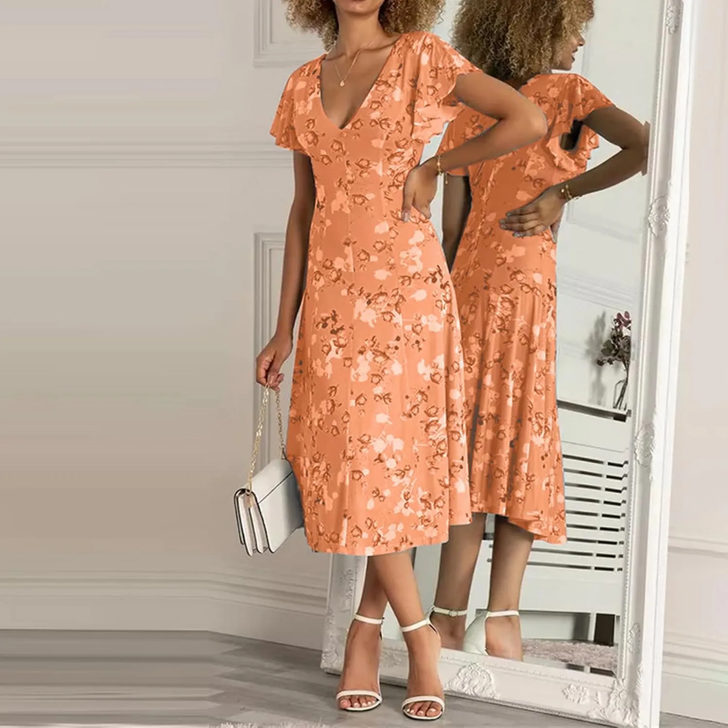 Summer Dresses for Women 2025 Chiffon Dress Dresses for Women Spring Summer Casual Swing Fitted
