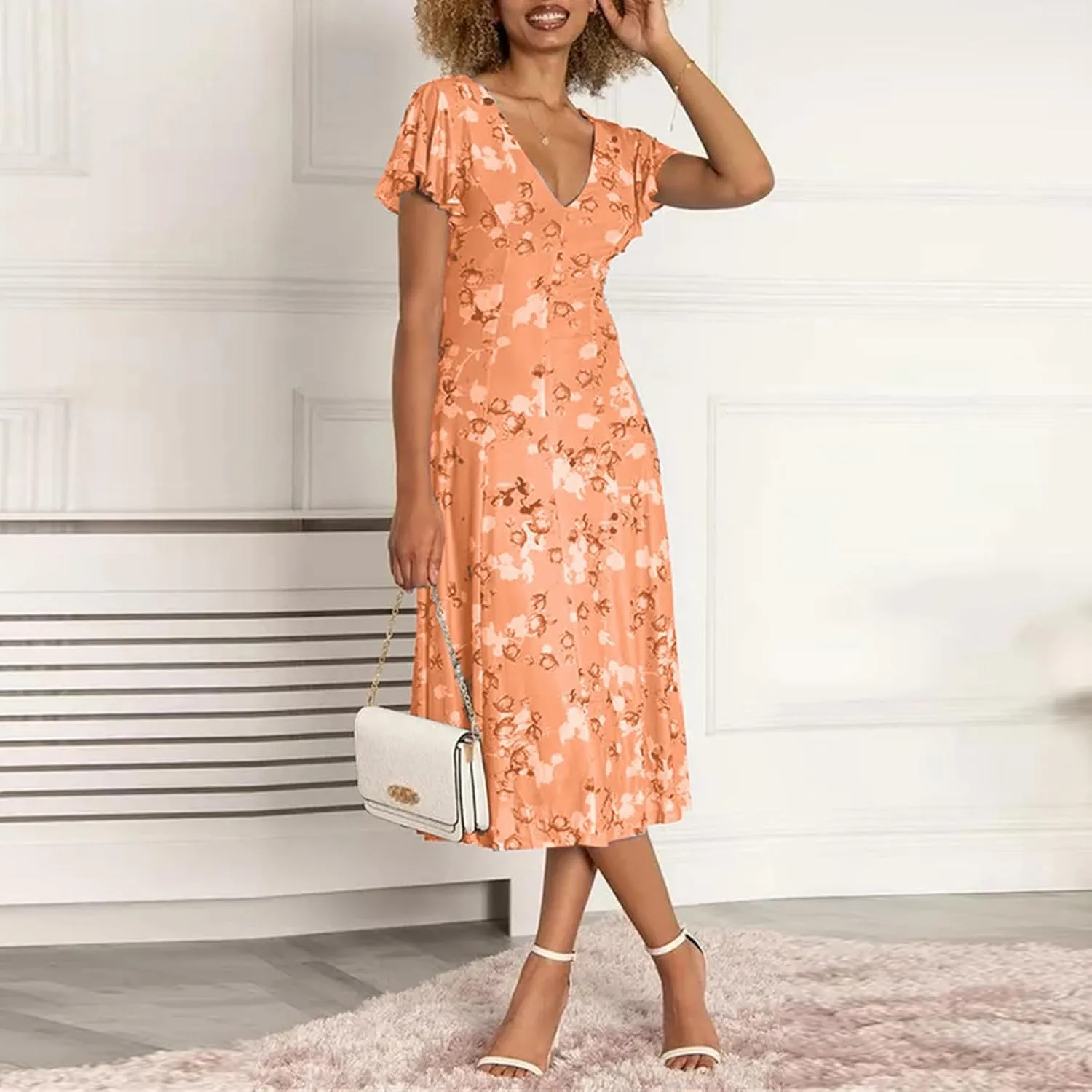 Summer Dresses for Women 2025 Chiffon Dress Dresses for Women Spring Summer Casual Swing Fitted