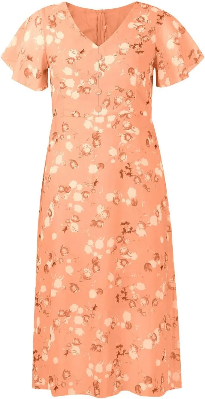 Summer Dresses for Women 2025 Chiffon Dress Dresses for Women Spring Summer Casual Swing Fitted