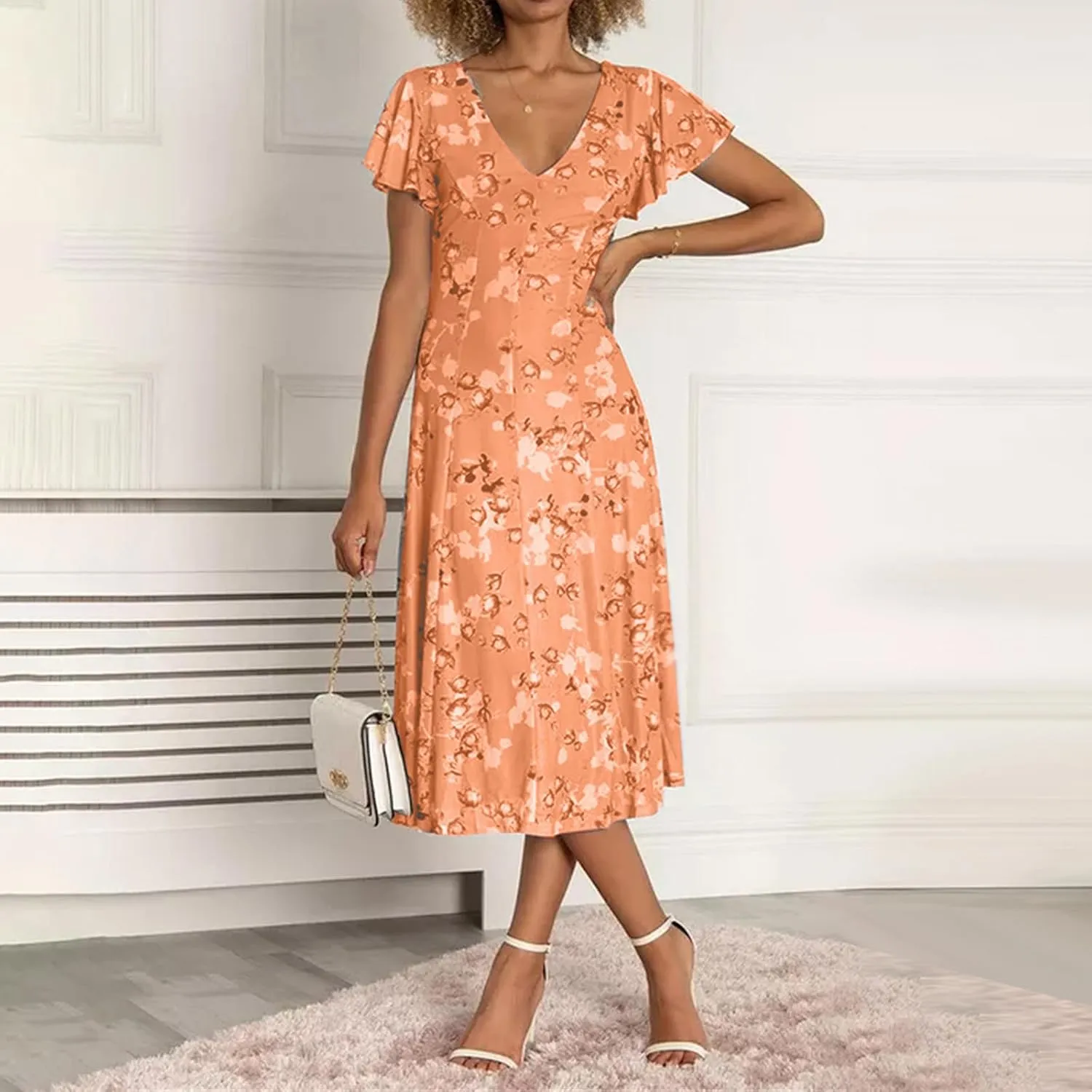 Summer Dresses for Women 2025 Chiffon Dress Dresses for Women Spring Summer Casual Swing Fitted