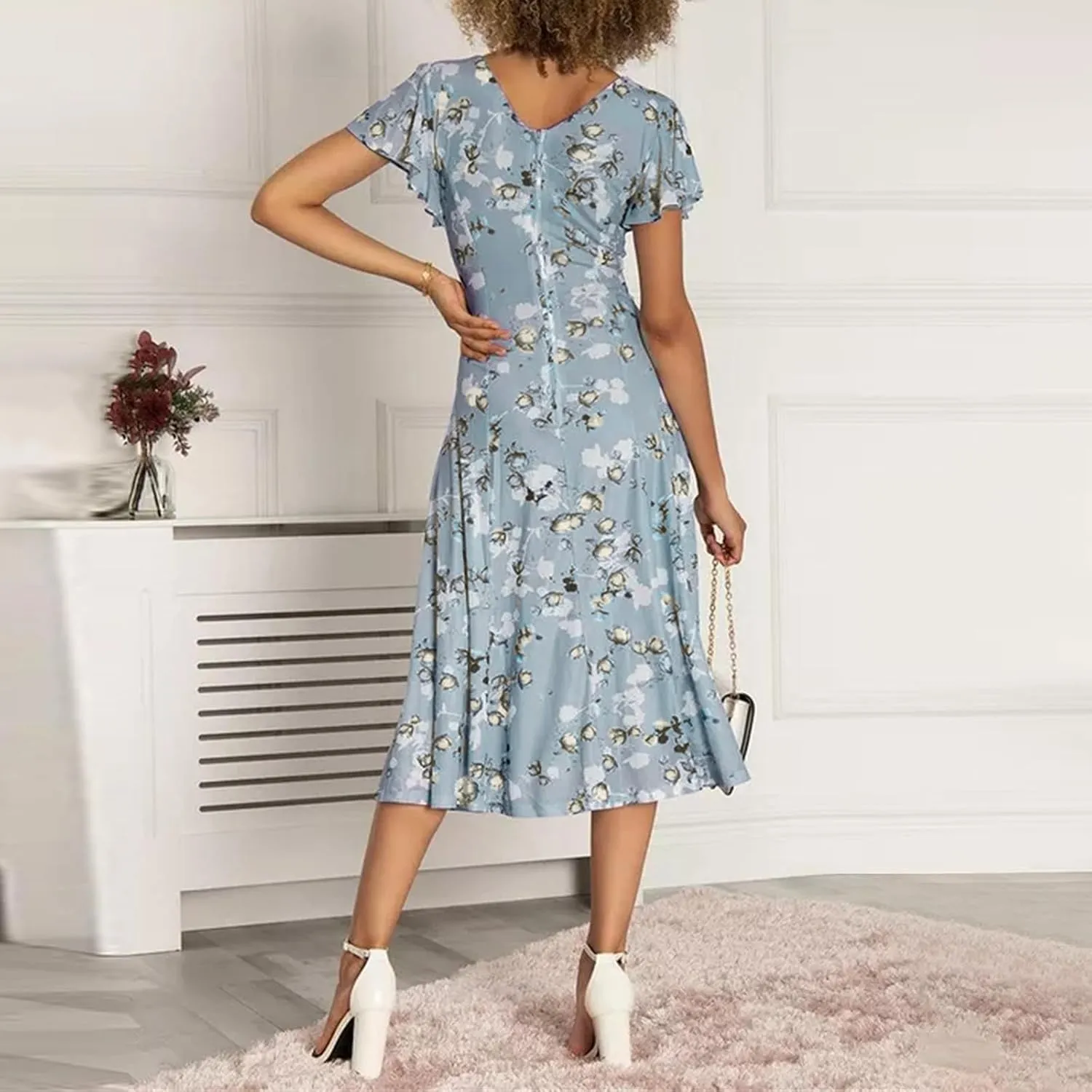Summer Dresses for Women 2025 Dresses for Women 2025 Casual Spring Maxi Dress Floral Print