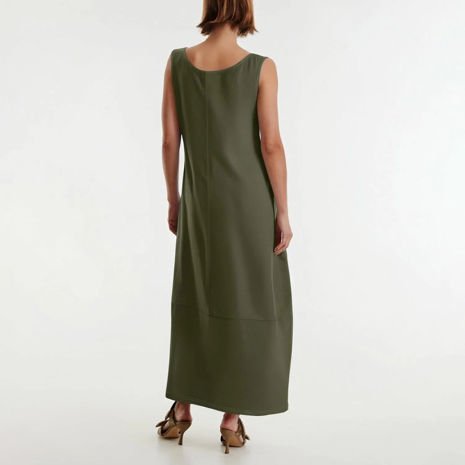 Sundresses for Women,2025 Summer Casual Scoop Neck Sleeveless Tank Maxi Dress,Trendy Floral Beach Vacation Dress