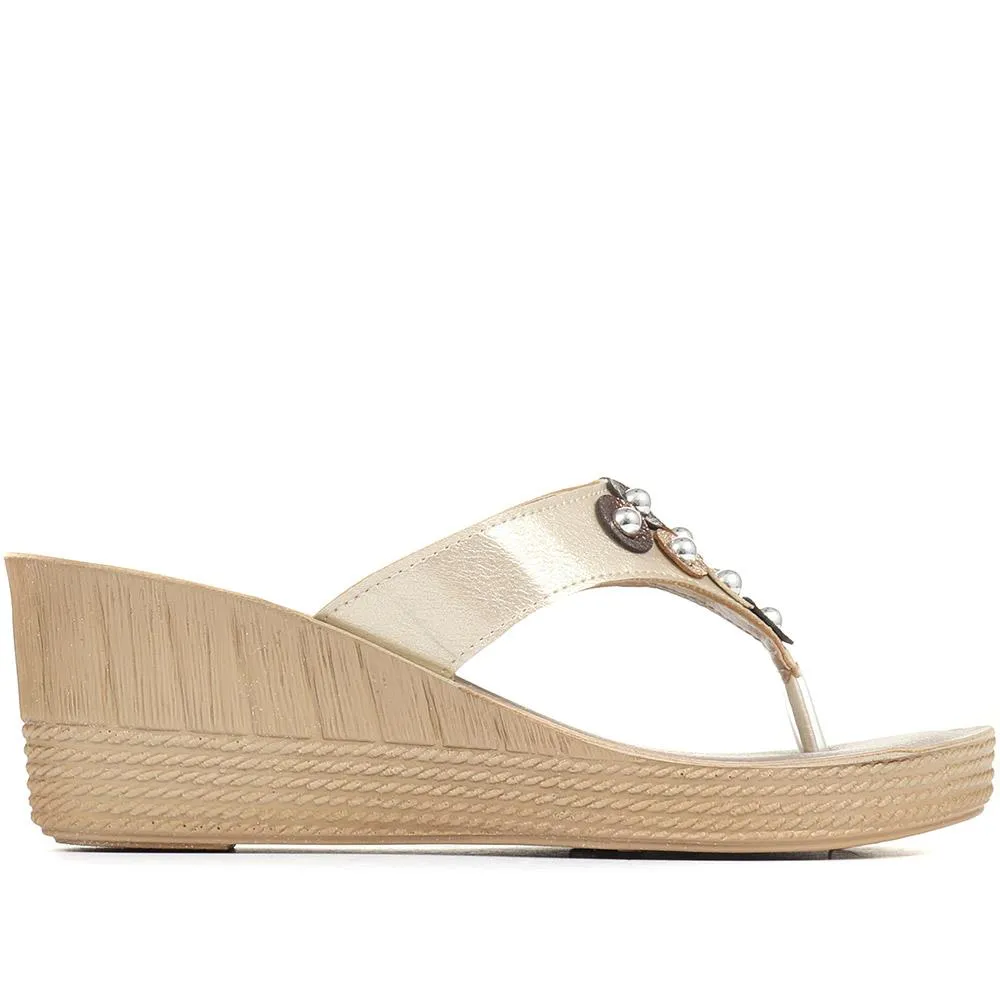 Toe-Post Wedge Sandals - INB35031 / 321 777
