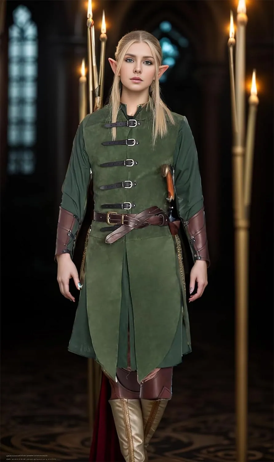 Unisex Sleeveless Medieval Gothic Tailcoat Jacket Steampunk Victorian Cosplay Halloween Costume