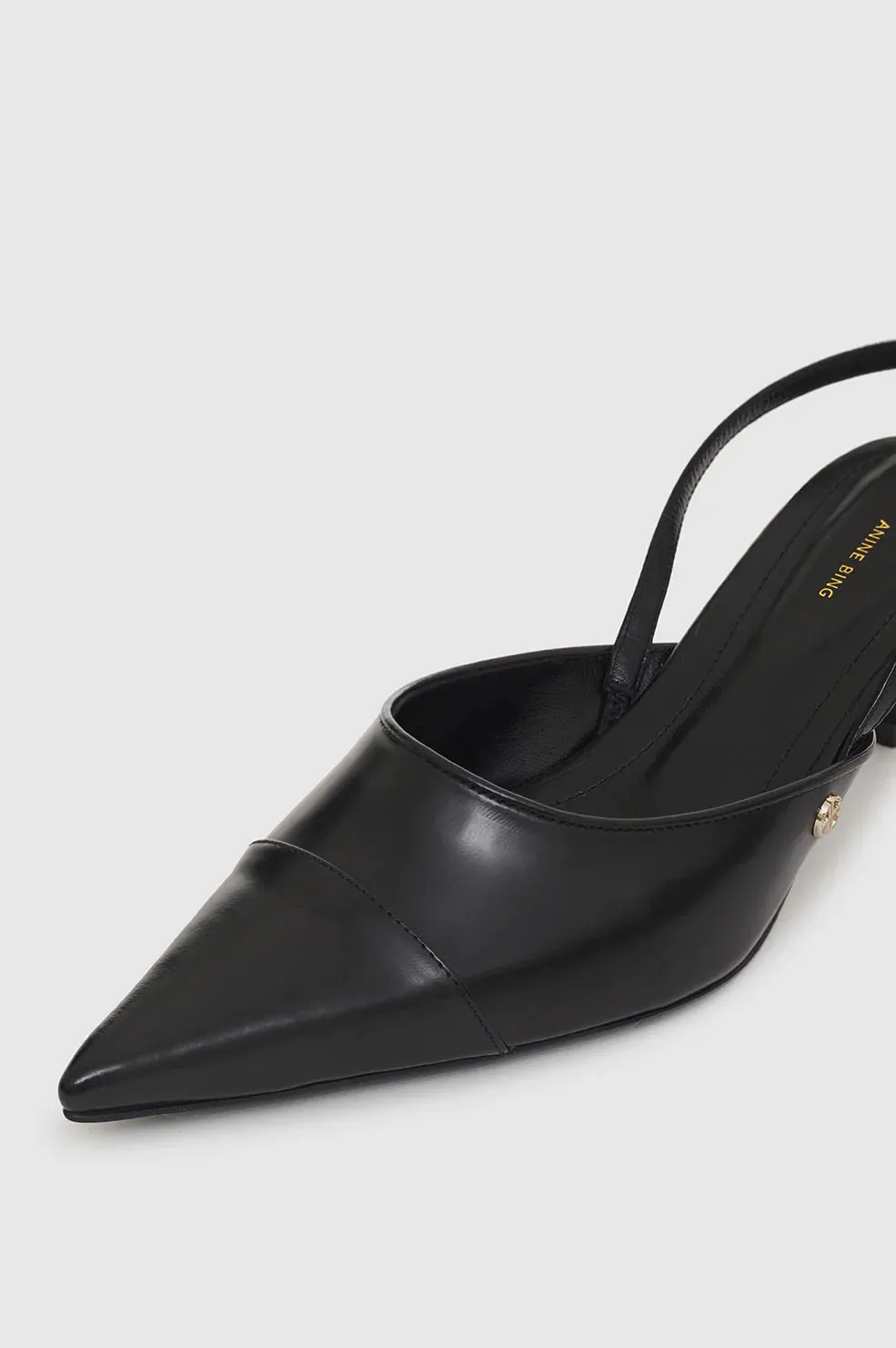 Willa Slingback Heels Black