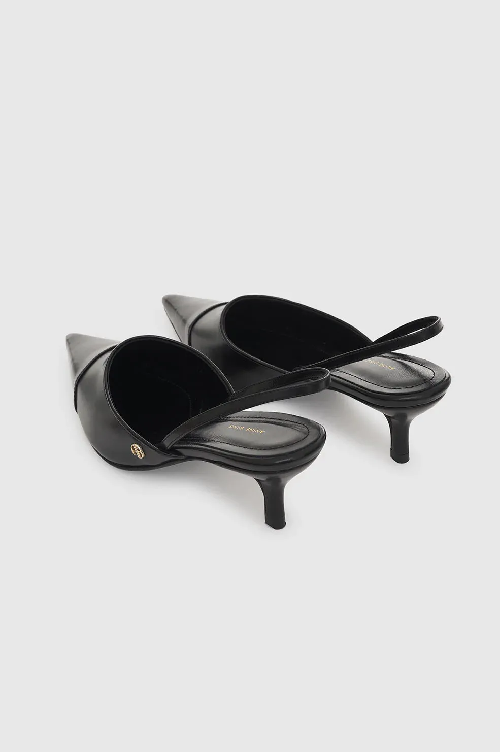 Willa Slingback Heels Black