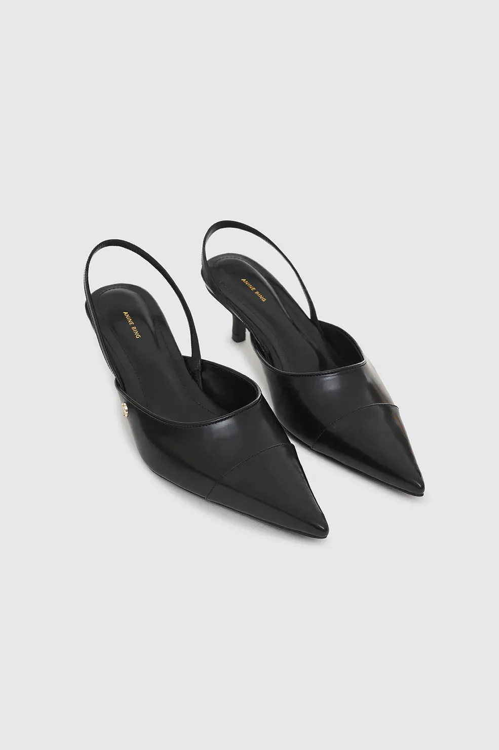 Willa Slingback Heels Black