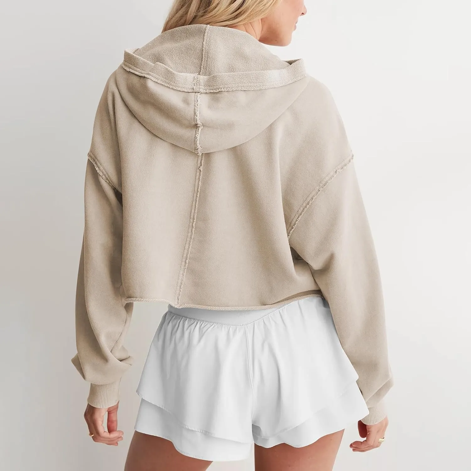 Women Oversized Hoodies Sweatshirt Long Sleeve Solid Color Casual Loose Hooded Top Fall Fashion Pullover Tops