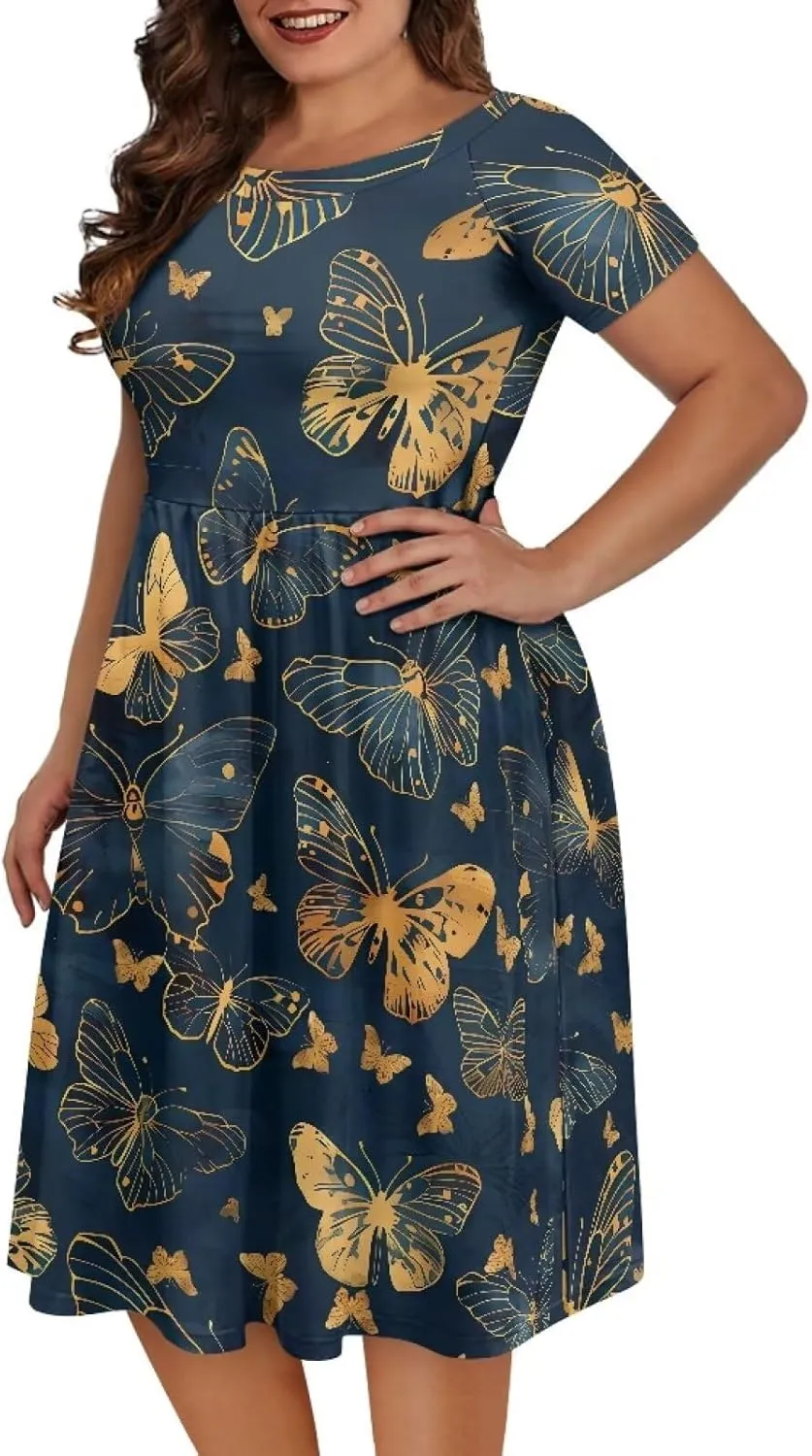 Women Summer Dresses Beach Wedding Guest Dresses for Women XS-4XL