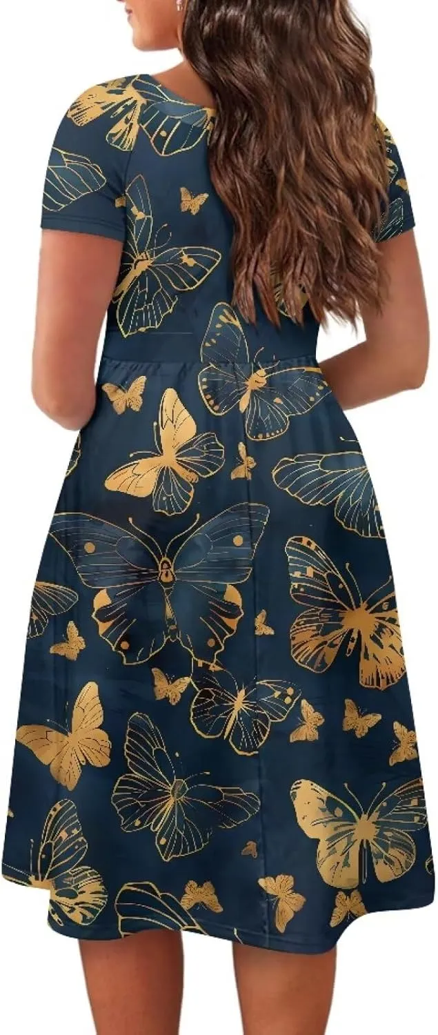 Women Summer Dresses Beach Wedding Guest Dresses for Women XS-4XL