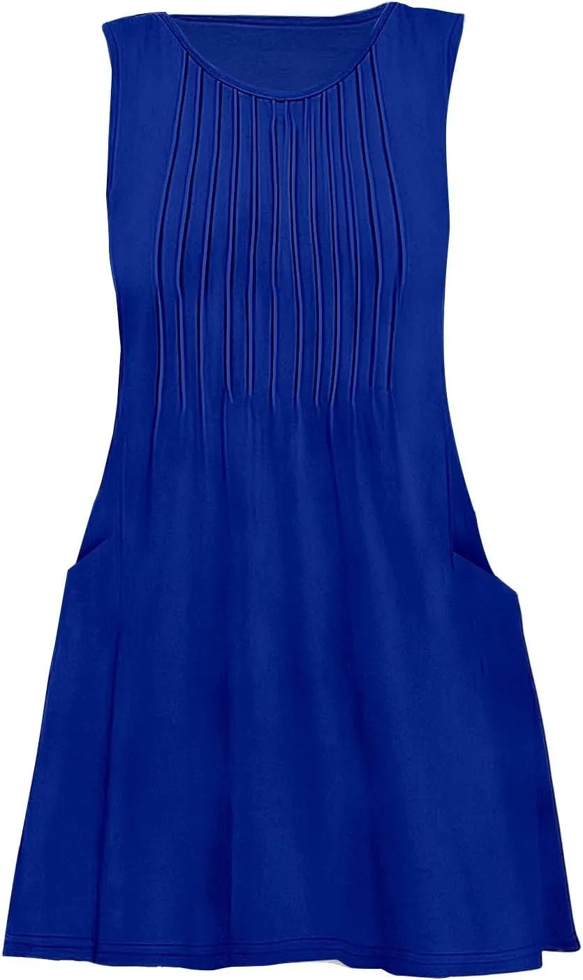 Women's Floral Summer Mini Dresses Ruffle Straps Boho A-Line Babydoll Tank Sundress Beach Vacation Short Dresses