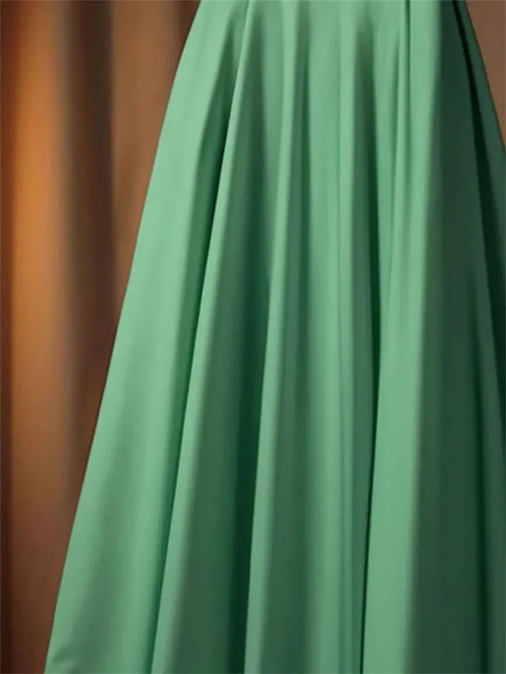 Women's High Waist Solid Color Temperament A-Line Skirt Retro Pleated Casual Skirt